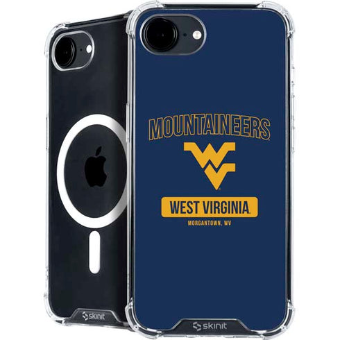 West Virginia University Mountaineers Logo iPhone 16e MagSafe Case