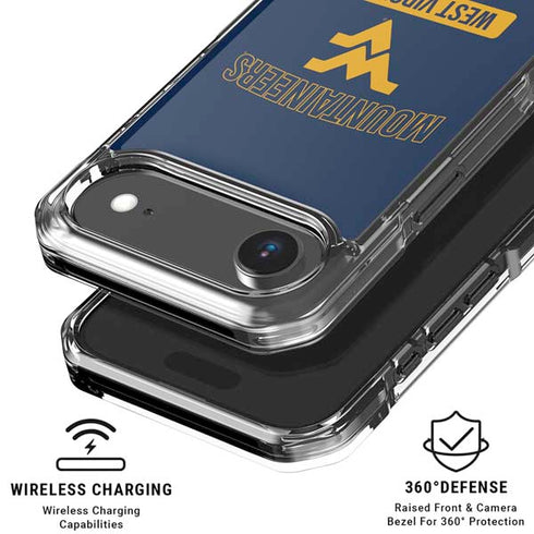 West Virginia University Mountaineers Logo iPhone 17 Air Clear Case