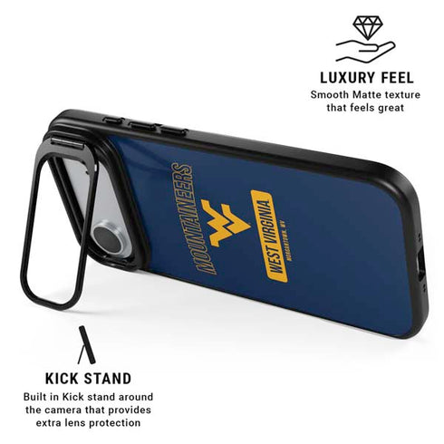 West Virginia University Mountaineers Logo iPhone 17 Air Kickstand Case