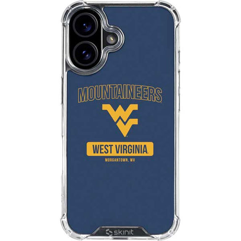 West Virginia University Mountaineers Logo iPhone 17 Clear Case