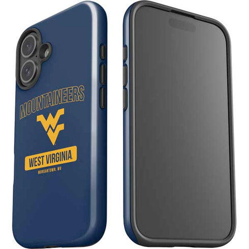 West Virginia University Mountaineers Logo iPhone 17 Impact Case