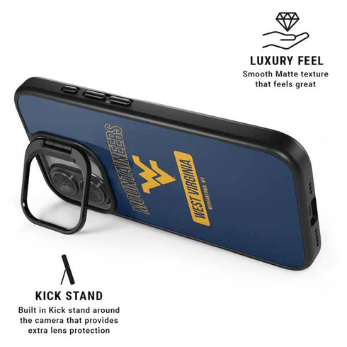 West Virginia University Mountaineers Logo iPhone 17 Kickstand Case