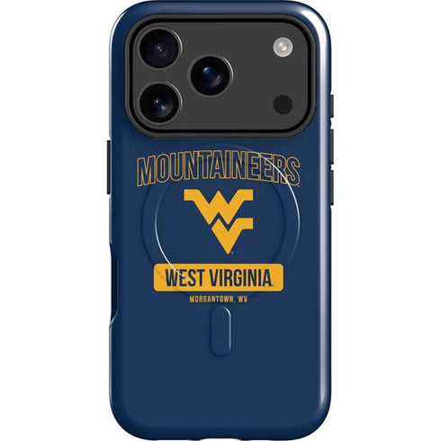 West Virginia University Mountaineers Logo iPhone 17 Pro Magsafe Impact Case