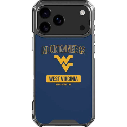 West Virginia University Mountaineers Logo iPhone 17 Pro Max Clear Case