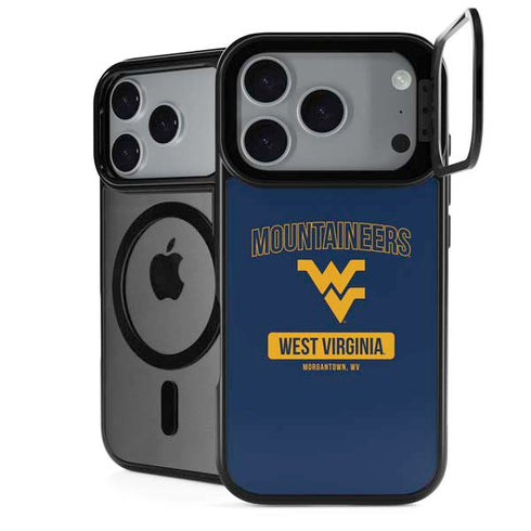 West Virginia University Mountaineers Logo iPhone 17 Pro Max Kickstand Case