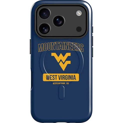 West Virginia University Mountaineers Logo iPhone 17 Pro Max Magsafe Impact Case