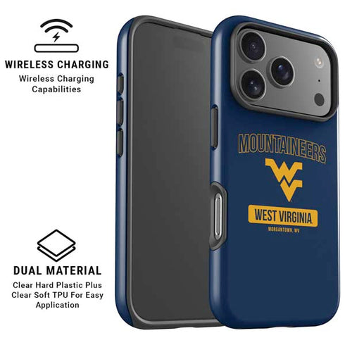 West Virginia University Mountaineers Logo iPhone 17 Pro Max Magsafe Impact Case