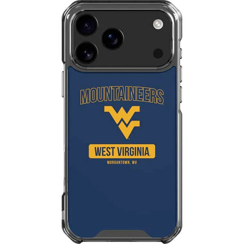 West Virginia University Mountaineers Logo iPhone 18 Pro Max Clear Case