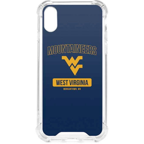 West Virginia University Mountaineers Logo iPhone XS Clear Case