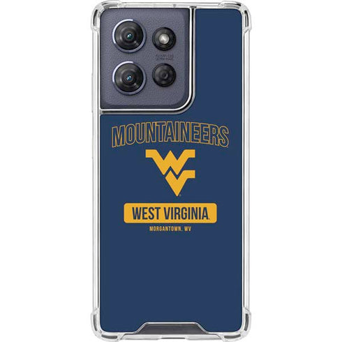 West Virginia University Mountaineers Logo Moto G Power 5G (2025) Clear Case
