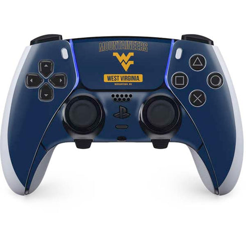 West Virginia University Mountaineers Logo PS5 DualSense Edge Pro Controller Skin