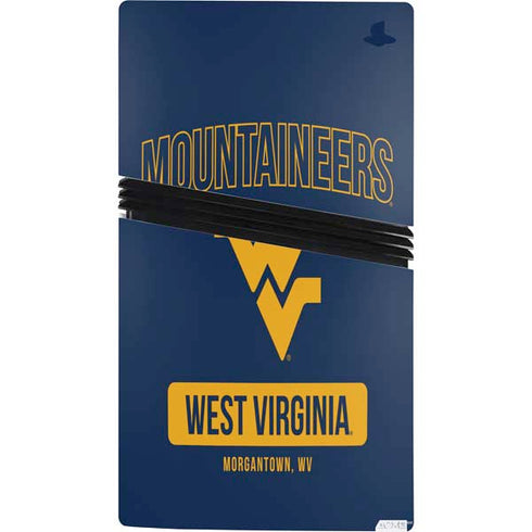 West Virginia University Mountaineers Logo PS5 Pro Console Skin