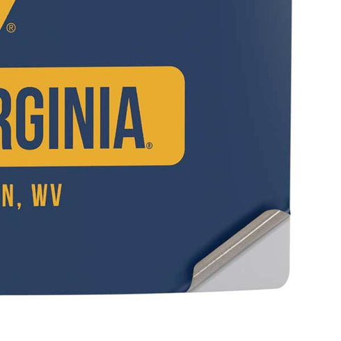 West Virginia University Mountaineers Logo PS5 Pro Disk Console Skin