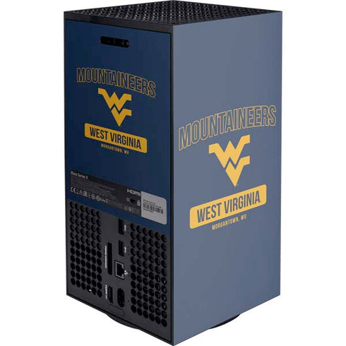 West Virginia University Mountaineers Logo XBox Series X Digital Edition Console Skin
