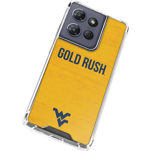 West Virginia University Mountaineers Moto G 5G (2025) Clear Case