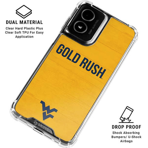 West Virginia University Mountaineers Moto G Power 5G (2024) Clear Case