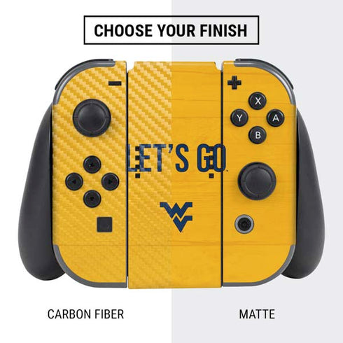 West Virginia University Mountaineers Nintendo Switch Bundle Skin