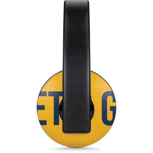 West Virginia University Mountaineers PlayStation 4 Gold Wireless Headset Skin