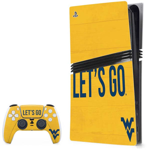 West Virginia University Mountaineers PS5 Pro Bundle Skin