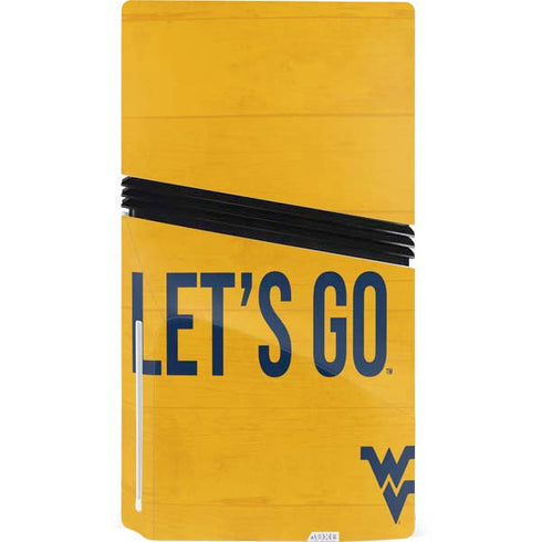 West Virginia University Mountaineers PS5 Pro Disk Console Skin