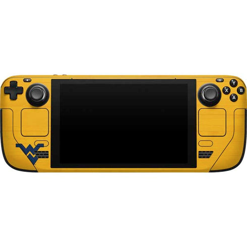 West Virginia University Mountaineers Steam Deck Handheld Gaming Computer Skin