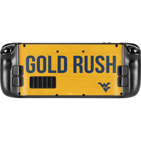 West Virginia University Mountaineers Steam Deck Handheld Gaming Computer Skin