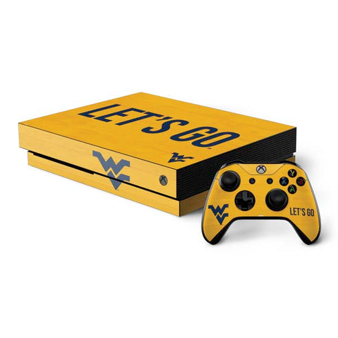 West Virginia University Mountaineers Xbox One X Bundle Skin