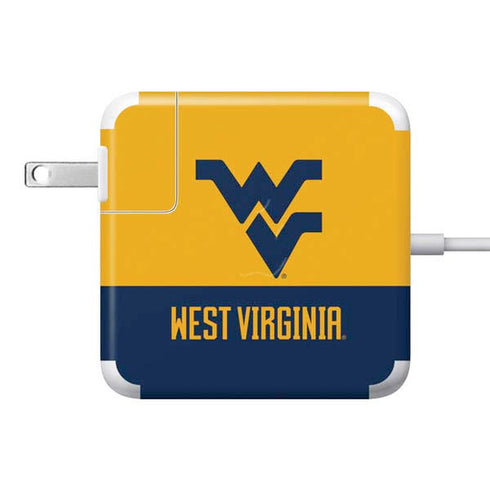 West Virginia University WV Yello split 85W Power Adapter (15 and 17 inch MacBook Pro Charger) Skin