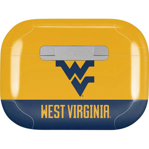 West Virginia University WV Yello split Apple AirPods Pro Skin