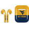 West Virginia University WV Yello split Apple AirPods Skin