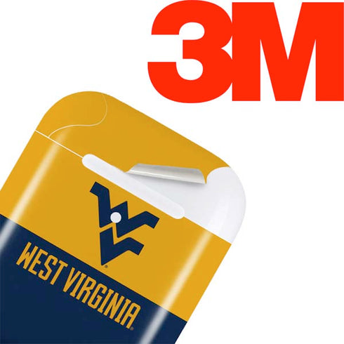 West Virginia University WV Yello split Apple AirPods Skin