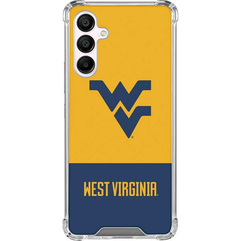 West Virginia University WV Yello split Galaxy A16 5G Clear Case