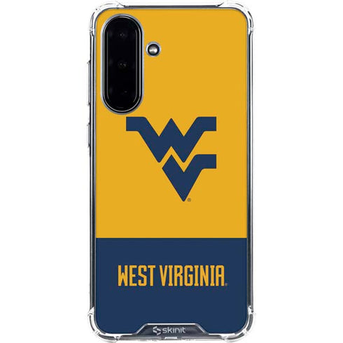 West Virginia University WV Yello split Galaxy A36 5G Clear Case