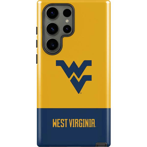 West Virginia University WV Yello split Galaxy S23 Ultra Pro Case