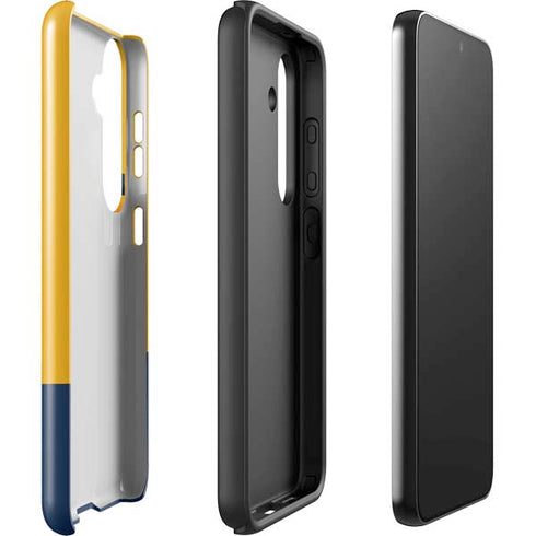 West Virginia University WV Yello split Galaxy S25 Plus Impact Case