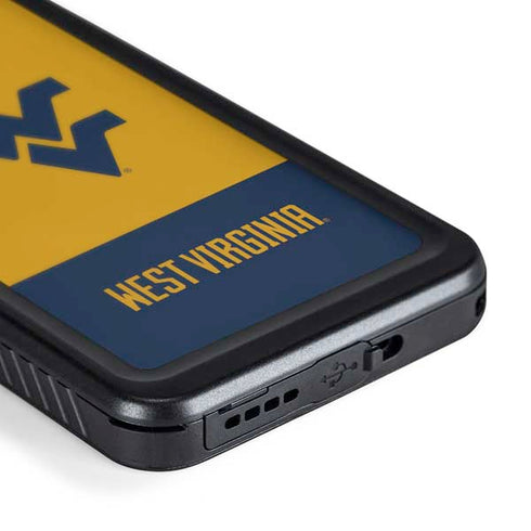 West Virginia University WV Yello split Galaxy S24 Plus Waterproof Case