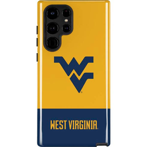 West Virginia University WV Yello split Galaxy Cases