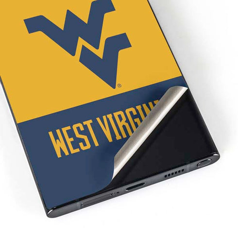 West Virginia University WV Yello split Galaxy S24 Ultra Skin