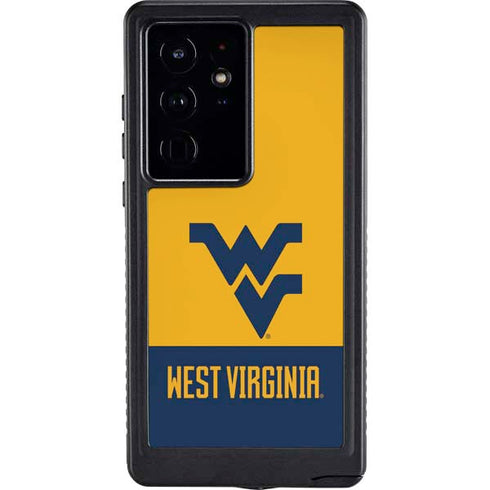 West Virginia University WV Yello split Galaxy S24 Ultra Waterproof Case
