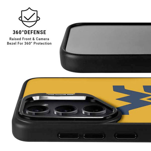 West Virginia University WV Yello split Galaxy S26 Kickstand Case