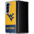 West Virginia University WV Yello split Galaxy Z Fold5 5G Clear Case