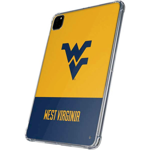 West Virginia University WV Yello split iPad Pro 11in (2024) Clear Case