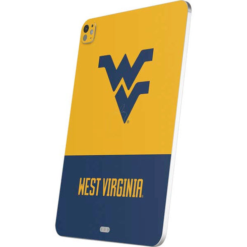 West Virginia University WV Yello split iPad Pro 13in M4 (2024) Skin
