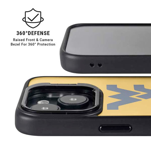 West Virginia University WV Yello split iPhone 13 Kickstand Case