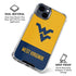 West Virginia University WV Yello split iPhone 15 Clear Case