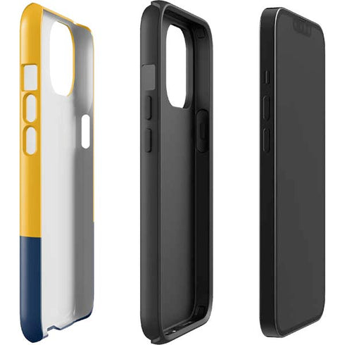 West Virginia University WV Yello split iPhone 15 Impact Case