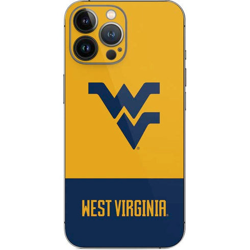 West Virginia University WV Yello split iPhone 15 Pro Max Skin