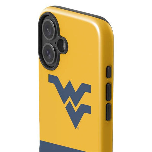 West Virginia University WV Yello split iPhone 16 Impact Case