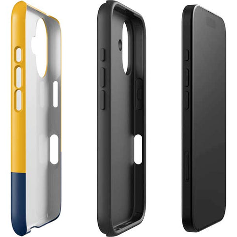 West Virginia University WV Yello split iPhone 16 Impact Case