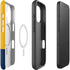 West Virginia University WV Yello split iPhone 16 Plus Magsafe Impact Case